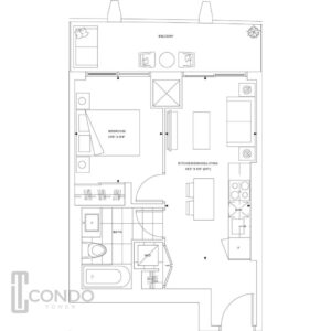 down town toronto condos core development menkes 452sq feet one bedroom one bathroom balcony