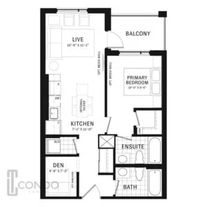 milton condos mattamy homes soleil 695sqft 1 bedroom 1bathroom den balcony 1