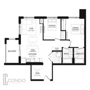 milton condos mattamy homes soleil 960sqft 2 bedroom 2 bathroom den balcony 1