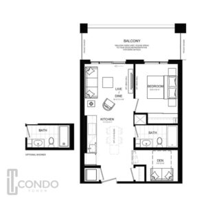 milton mattamy condo mile creek 1 bedroom 1 bathroom Den 610SqFt