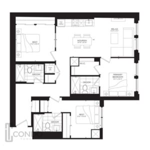 toronto condo empire condos floor plans 1191sqft 3 bedroom 3 bathroom