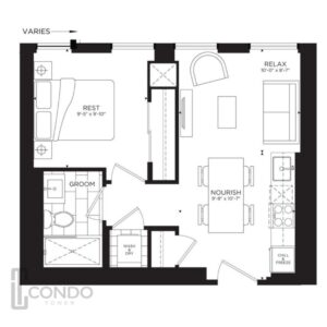 toronto condo empire condos floor plans 472sqft 1 bedroom 1 bathroom