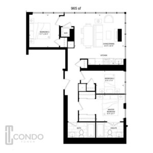 toronto condo empire condos floor plans 965sqft 3 bedroom 2 bathroom