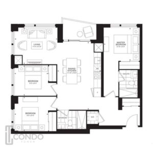 toronto condo empire condos floor plans 991sqft 3 bedroom 2 bathroom