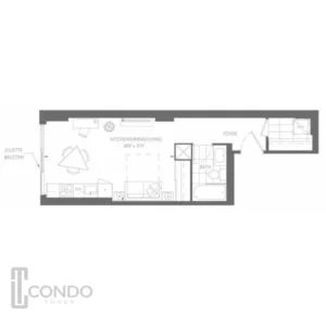 toronto condos yongest menkes condominium floor plans largo 450sqft 1 room 1bathroom