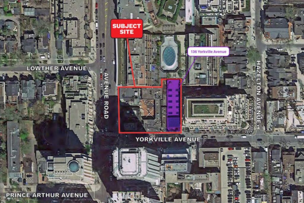 33-Avenue-Road-Toronto-condo-modern-high-rise-invesment-aerial-view-site-plan