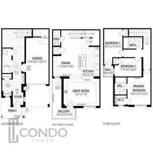 floor-plans-Mount-Pleasant-North-10640-Mississauga-Rd-Brampton-1586sqft-3-bed-2.5-bath-garrage-balcony