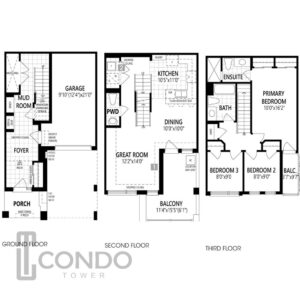 floor-plans-Mount-Pleasant-North-10640-Mississauga-Rd-Brampton-1465sqft-3-bed-2.5-bath-garrage-balcony