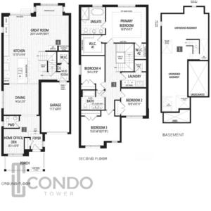 floor-plans-Preserve-West-Homes-1361-Dundas-St-W-Oakville-single-family-home-2751sqft-4-bed-2.5-bath-garrage