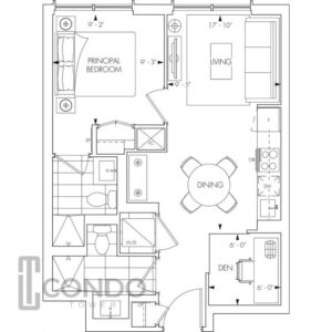 floor-plans-Now-Selling-Queen-Church-Condos-535sqft-1-bed-2-bath-S-view