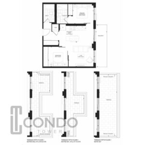 Station-No.-3-Condos-whitby-floor-plans-728sqft-2-bed-2-bath-balcony-terrane