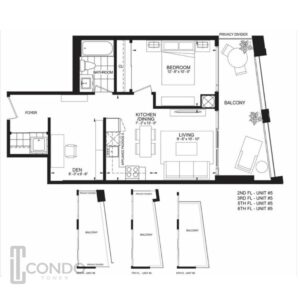 floor-plans-the-butler-condos-Dundas-Oakville-594sqft-1-bed-1-bath