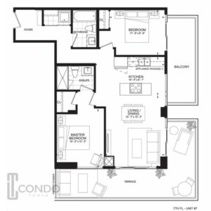 floor-plans-the-butler-condos-Dundas-Oakville-864sqft-2-bed-2-bath