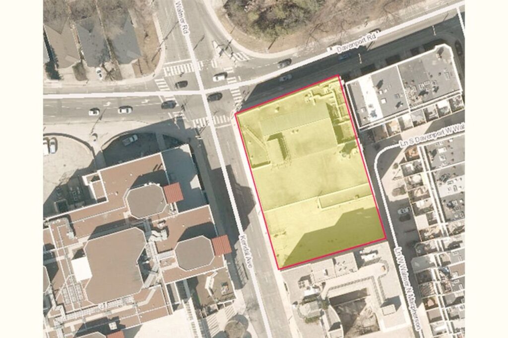 site plan 555 Davenport Road Condos Zinc Developments