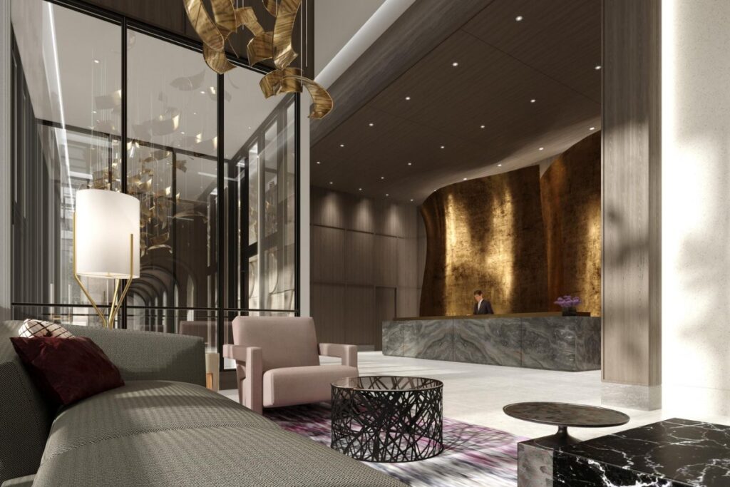 Auberge On The Park Condos Tridel and Rowntree Enterprises lobby lounge