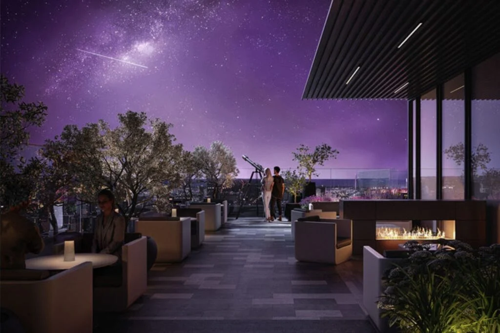 Celeste Condos Alterra Group and Diamond Corp George St, Toronto, ON outdoor lounge