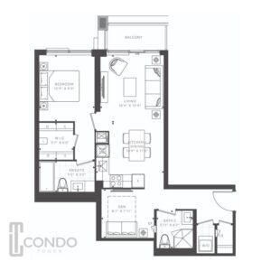 T1 at M2M Condos Aoyuan developments north york condo floor plans