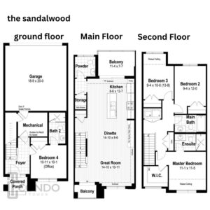 The trailside townhomes in waterloo floor plans