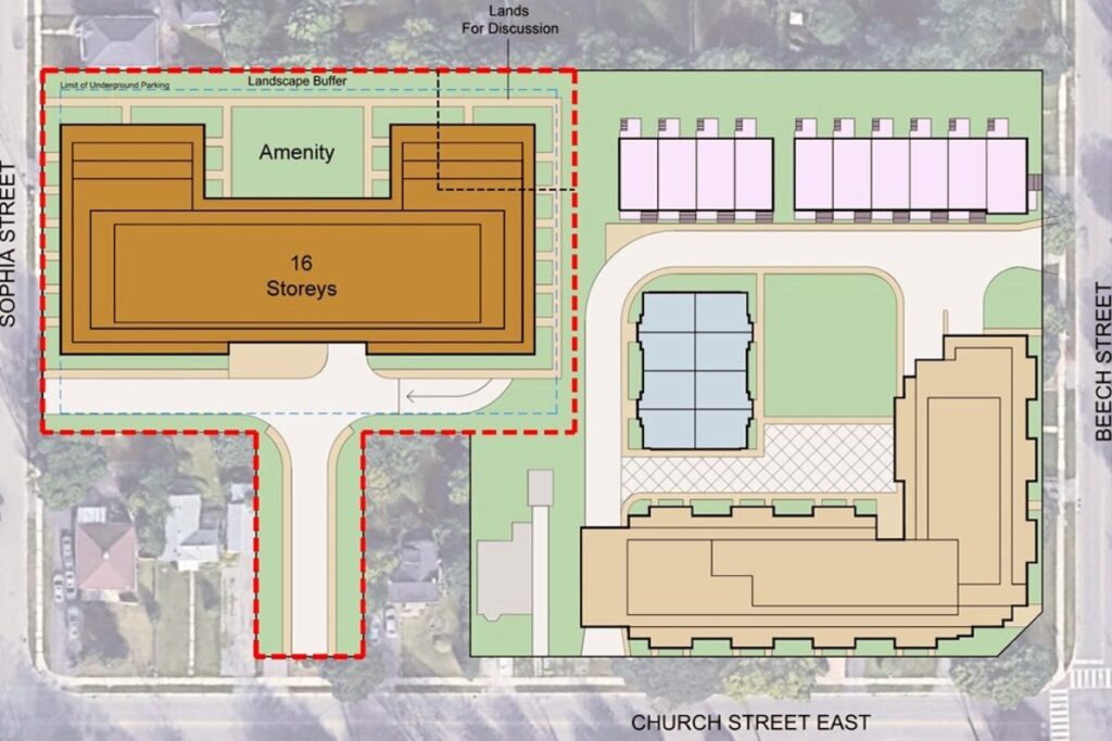 126 Church Street East Condos Ambria Homes Brampton pre-constuction site plan