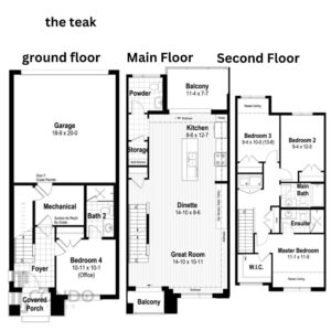 The trailside townhomes in waterloo floor plans