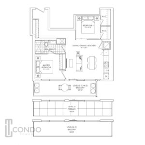 Galleria on the Park Toronto condo pre-construction floor plans