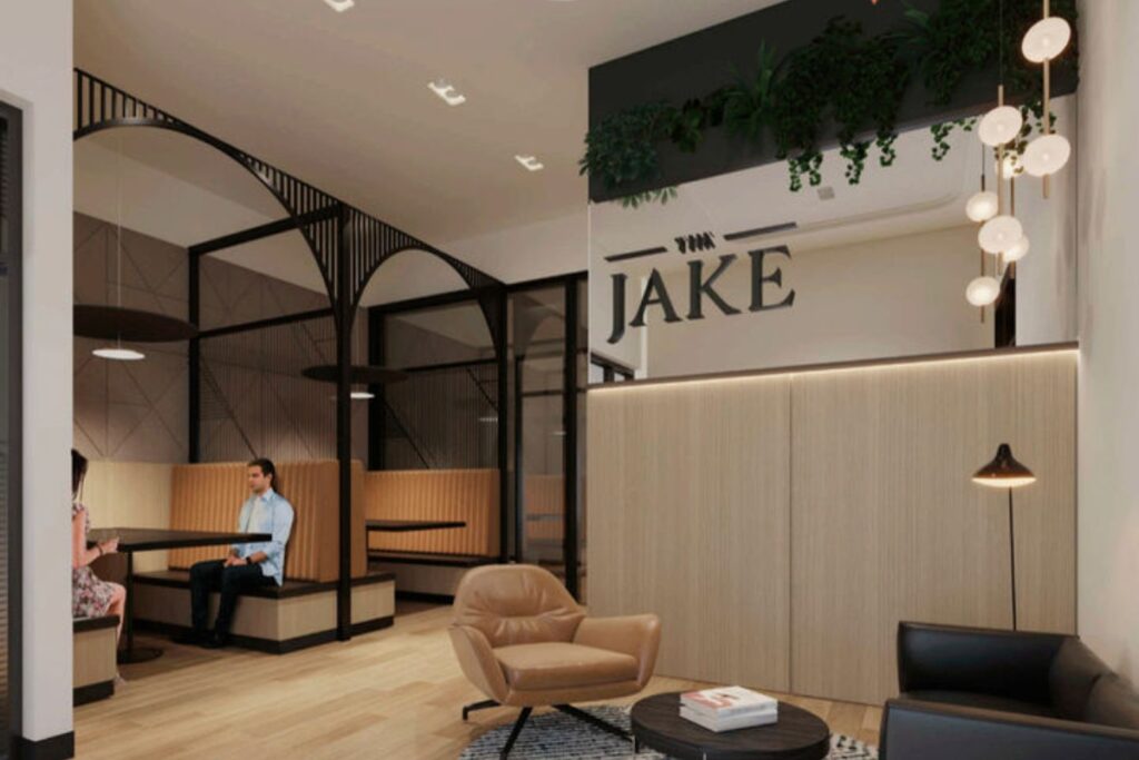 The Jake Condos VanMar Developments Waterloo condo project cafe and co-working area restaurant