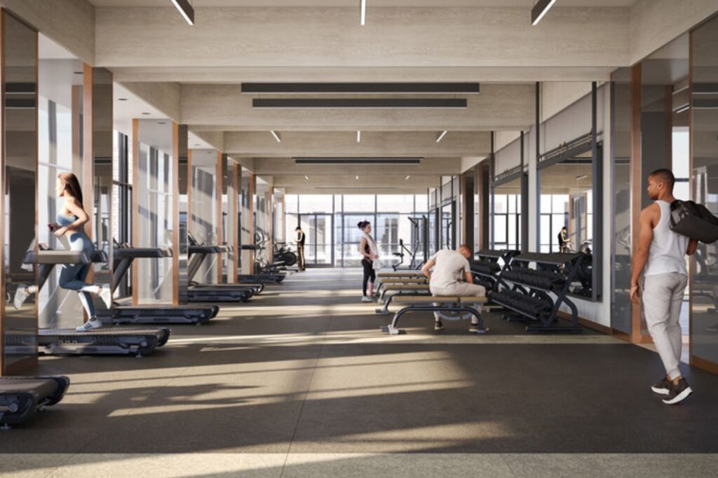 fitness studio Pickering City Centre Condos by CentreCourt