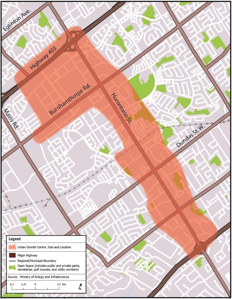 downtown mississauga growth plan location