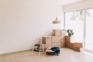 Who is responsible for damages caused by tenants while moving out of a rental property - the landlord or the moving company?