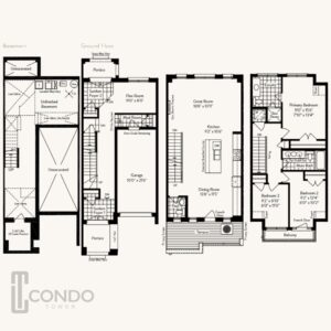 Brampton pre-built townhouse floor plans