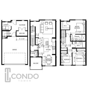 Seton Serenity Calgary, Alberta Condominium floor plans options