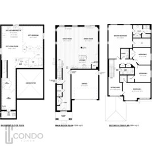 Cambridge Westwood Village Preserve detached homes floor plans view