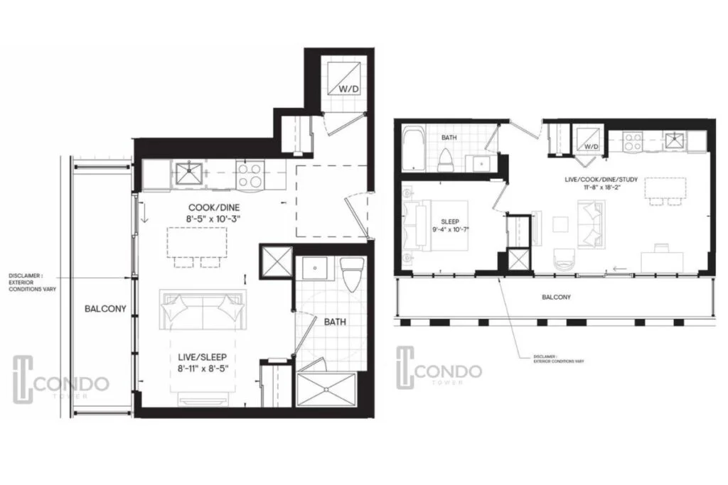 Oscar Residences Condos Starting from $500k in Toronto Floor plans
