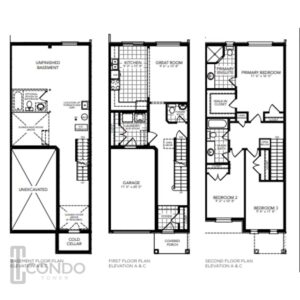 Edgewood Green Homes Dundalk ON Towns and Singles Floorplans options