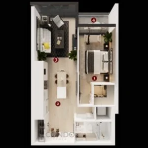 Lincoln Tower Condos Calgary Alberta New Condominium Floorplans options