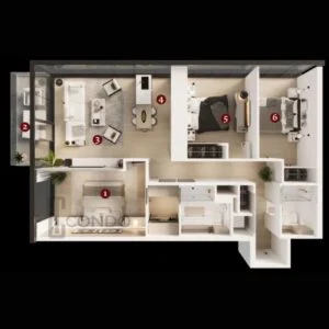 Lincoln Tower Condos Calgary Alberta New Condominium Floorplans overview