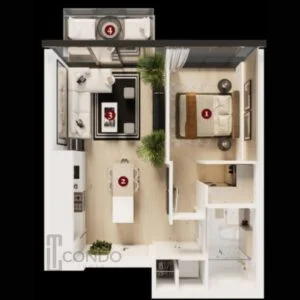 Lincoln Tower Condos Calgary Alberta New Condominium Floorplans views