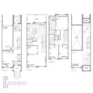 Terrace Park Townhomes Markham ON Floorplans options