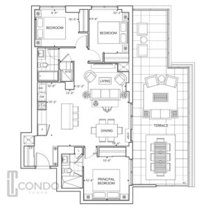 6080 Yonge Condos North York ON Floorplans 3 bedroom