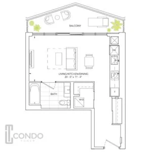 Encore at bravo condos floor plans studio balcony 1 bathroom