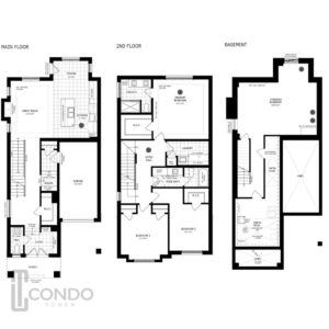 Arbor West Towns Brampton ON floor plans