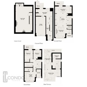 North on Bayview Townhomes Richmond Hill ON Floorplans overview