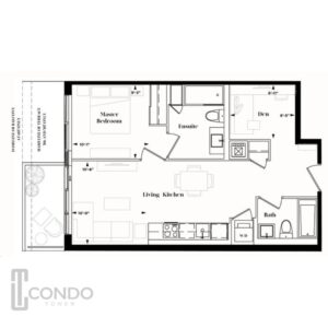 The Davis Condo Residences Newmarket ON Floor Plans 1 b 1 d 1 B