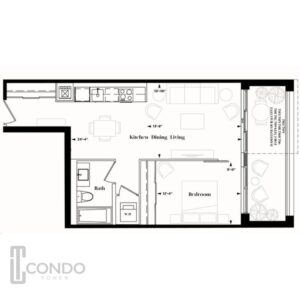 The Davis Condo Residences Newmarket ON Floor Plans 1 bedroom 1 bathroom