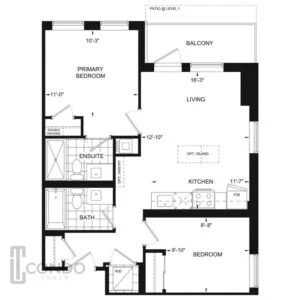 The Greenwich Condos Oakville ON Floorplans 2 bedroom 2 bathroom