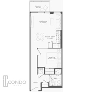 The Narrative Condos Scarborough ON Floorplans 1 bedroom 1 bathroom