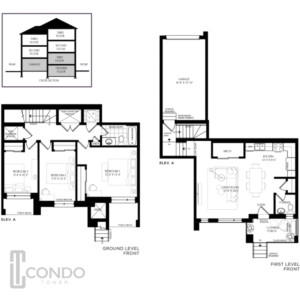 Luma Urban Towns at Kaleidoscope ON floor plans overview