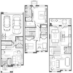 NY walk Townhouses ON floor plans overview