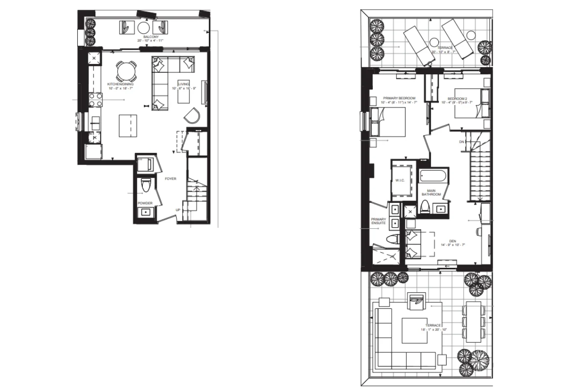 Sky Towns Kitchener floor plan two