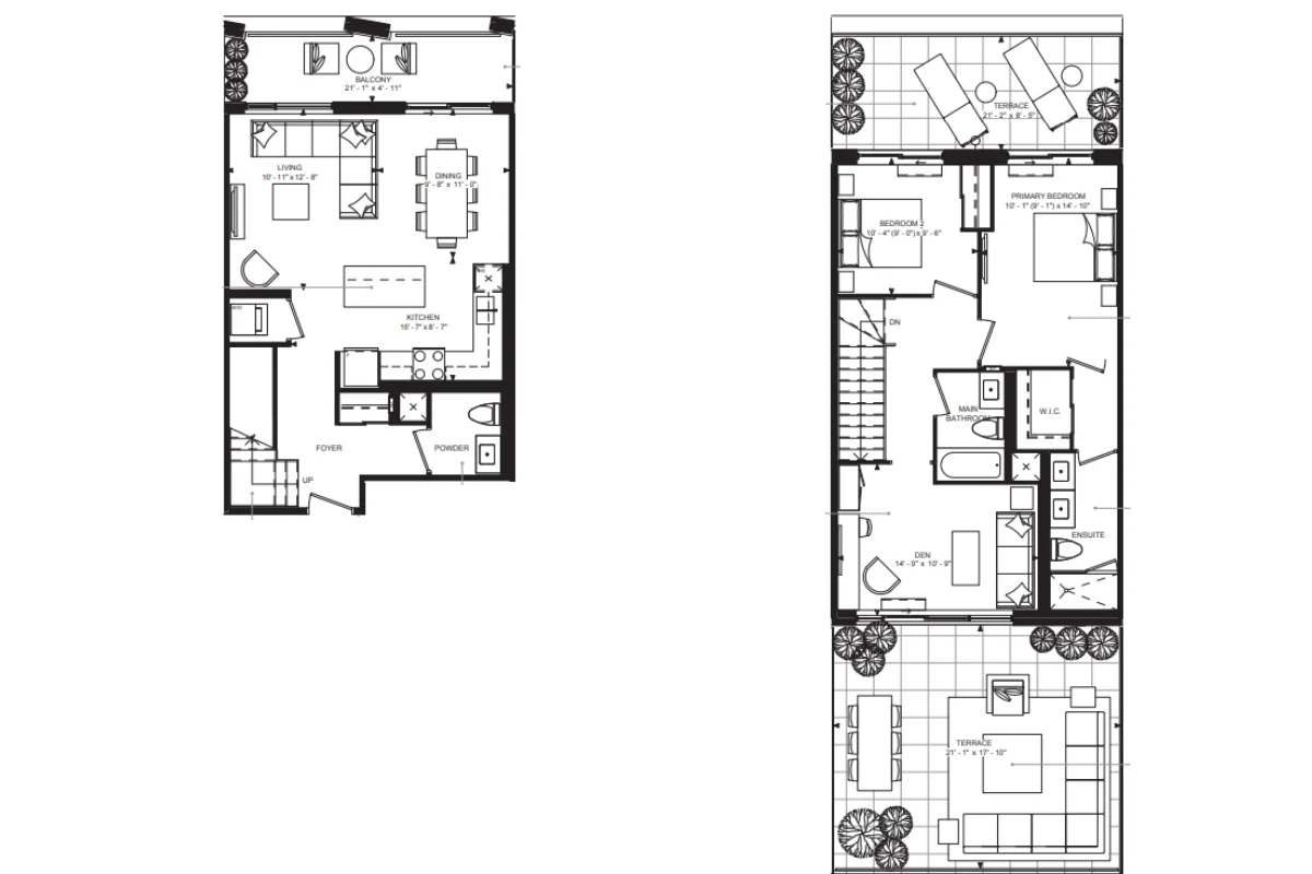 Sky Towns Kitchener floor plan one